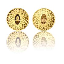 Beijing 2008 Olympics to remember ticket treasures contained 1 2 ounces of pure gold Souvenir Badge Classic Trend