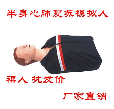 心肺复苏模拟人工呼吸假人半身急救训练人体模型 医学用CPR橡皮人
