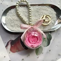 Ярко -розовая 5см модель розы