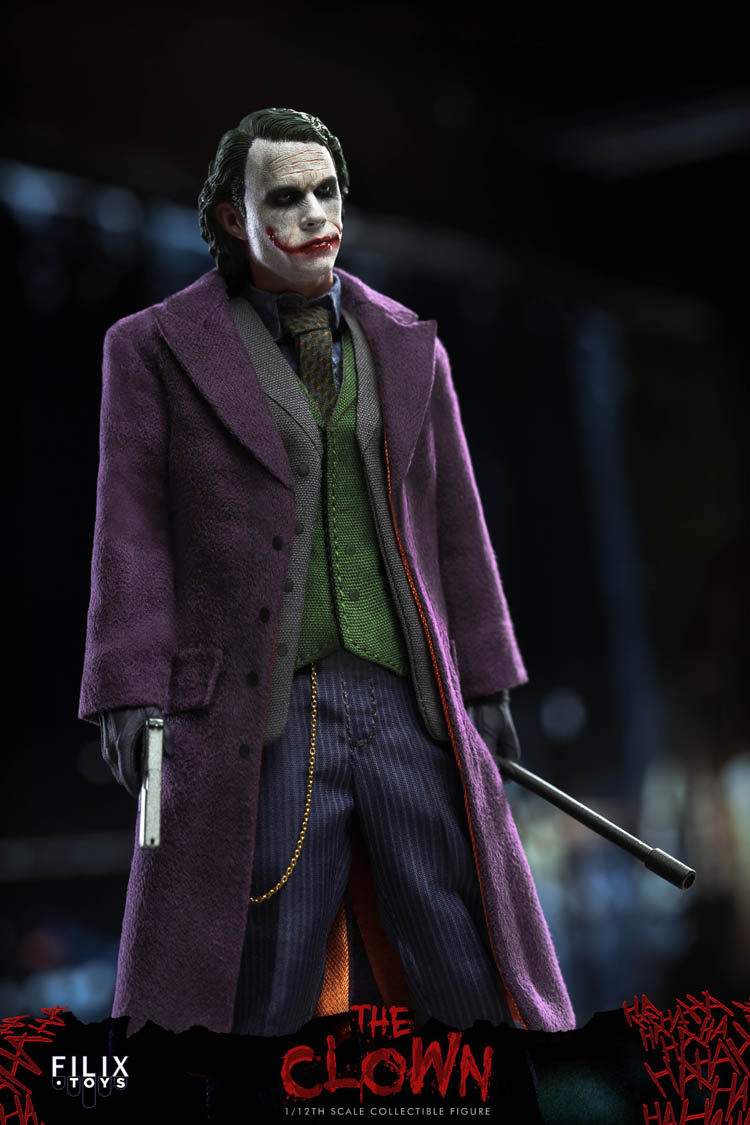 New FILIX TOYS FX004 1/12 Joker Heath Ledger 6