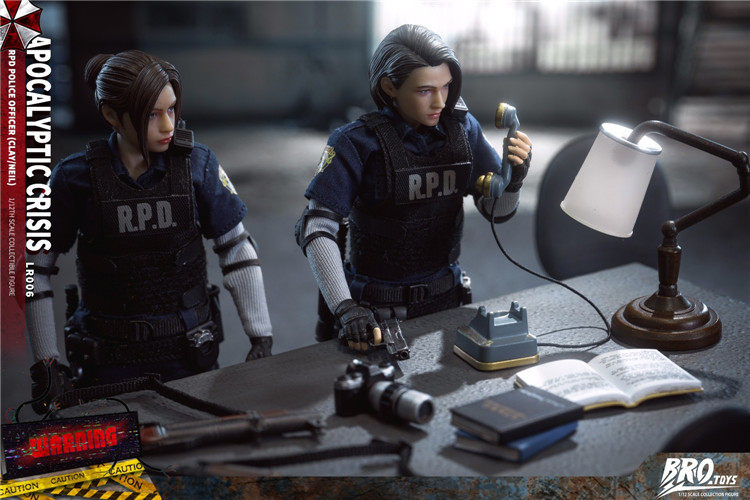In Stock BROTOYS LR006 1/12 RPD Officer Jill & Claire Double Set