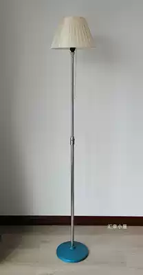 Cultural Revolution 6070 80 s white steel chrome-plated vertical table lamp Old-fashioned floor lamp antique column telescopic study table lamp