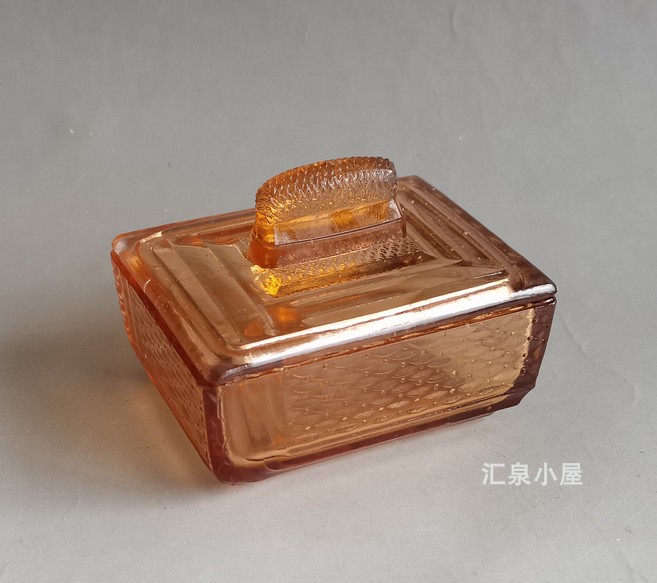 China Vintage China Vintage Vintage Old Shanghai Antique Glass Soap Box Glazed Material Soap Box in the early years of the Republic of China or the Liberation