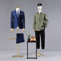 Clothing store model male full body human table window display stand Half body dummy human body mens clothing store model shelf display stand