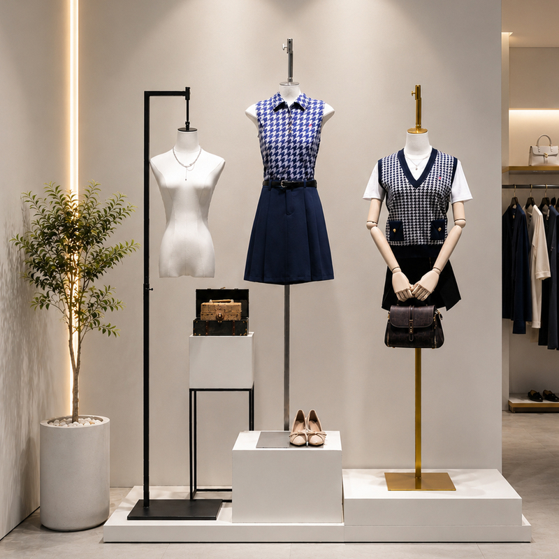 Clothing Store Hanging Half-Body Mannequin Window Display Mannequin Stand Display Rack Dummy Model Props Female Clothing Store Hanging Half-Body Mannequin Window Display Mannequin Stand Display Rack Dummy Model Props Female
