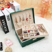 Ear stud earrings storage box jewelry ring necklace jewelry box simple ear jewelry earring finishing box large capacity