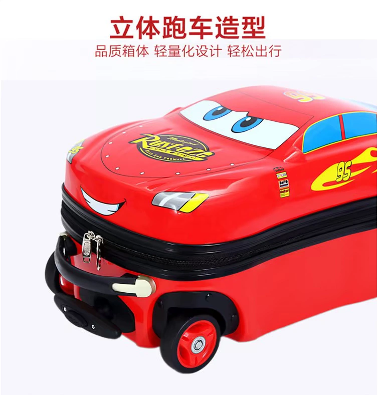 Xe bumblebee dễ thương trường hợp xe đẩy trẻ em sáng tạo vali nhỏ 18 inch hoạt hình túi sinh viên vali - Túi bé / Ba lô / Hành lý