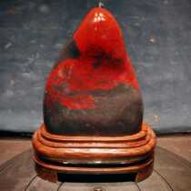 Guilin Chicken Blood Jade Opening Material Natural Raw Stone Ornament Pattern Entrance Town House Living Room Home Desktop Festive Collection