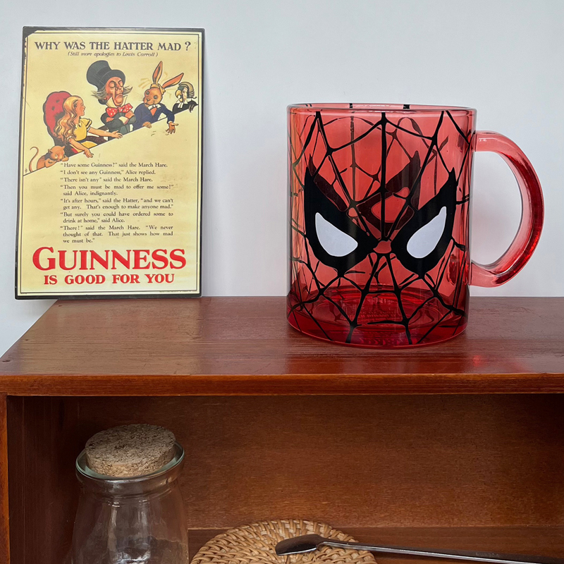 Marvel Spider-Man Spider-Man Glass Water Cup Coffee Cup Tea Cup Boy Gift 500ml