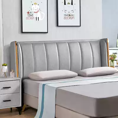 Bedside soft bag light luxury technology cloth modern solid wood bed headrest back plate 1 8 meters disassembly and washing single buy bedside landing
