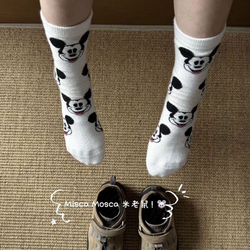 Mickey Socks, Cute Mid-Calf Socks, Autumn and Winter Cartoon Cotton Socks, New Moisture-Wicking Cotton Children's Socks, Trendy Socks Mickey Socks, Cute Mid-Calf Socks, Autumn and Winter Cartoon Cotton Socks, New Moisture-Wicking Cotton Children's Socks, Trendy Socks