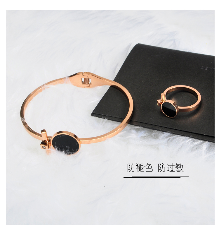 Châu Âu và Mỹ không phai vòng đeo tay bằng thép titan nữ trang sức vàng hồng phiên bản Hàn Quốc của vòng đeo tay sinh viên đơn giản hipster hoang dã vòng tay dw chính hãng