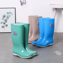 Fashion High Cylinder Rain Shoes Lady Mid Short Cylinder Anti Slip Water Shoes Women Rain Boots Spring Autumn Waterproof Low Help Kitchen Working Rubber Shoes