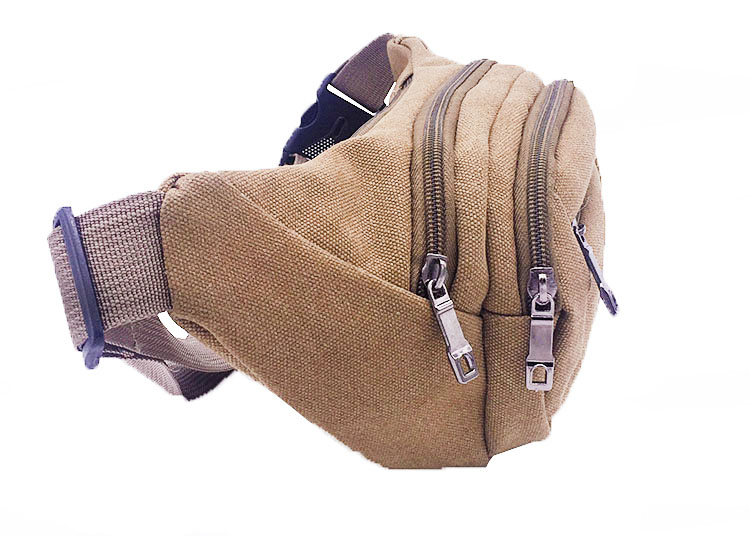 Eo túi unisex chuyển phát nhanh kinh doanh tiền mặt với ví vải công suất lớn nhiều lớp chống thể thao giá rẻ túi đeo hông the thao