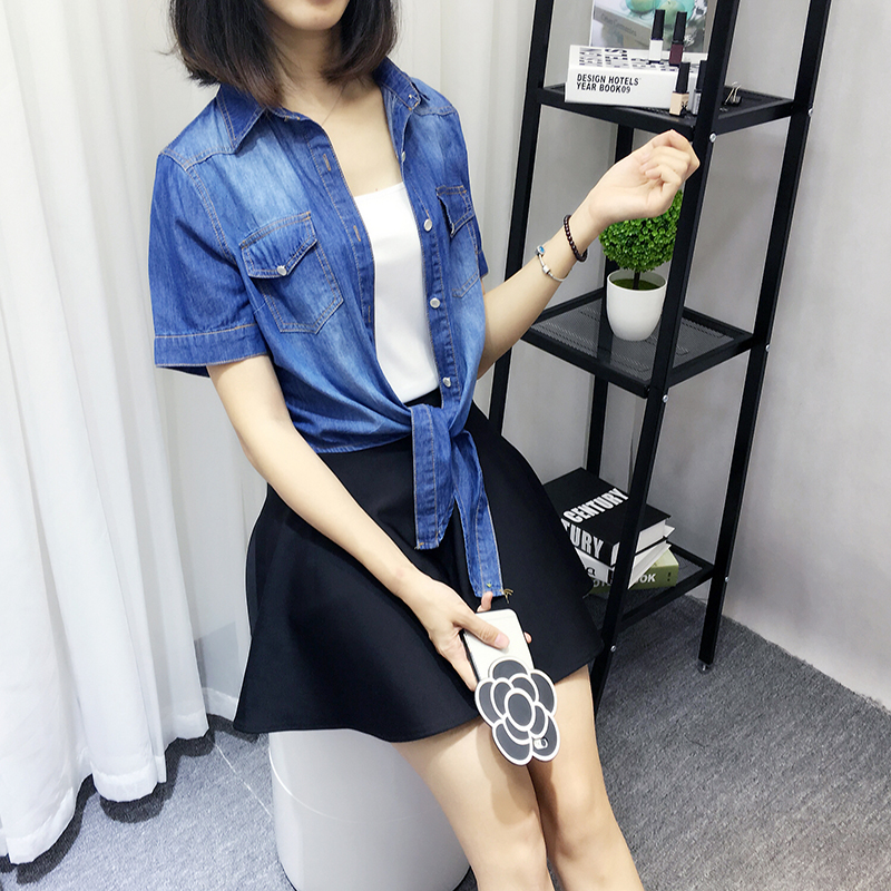 Áo choàng cao cổ áo phụ nữ mỏng phần tay ngắn cardigan màu sáng mùa hè ngắn eo cao tay ngắn bên ngoài nhỏ shop quần áo nữ