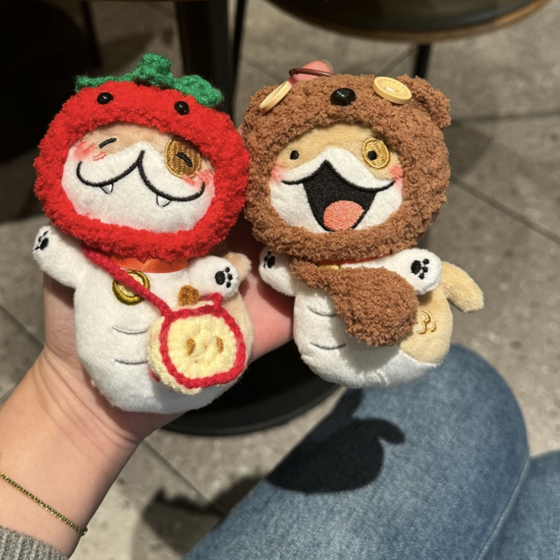 [Authentic] Little Dog Snake Pendant Plush Doll Toy Bag Charm Keychain Couple's Year of the Snake Gift