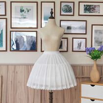  cosplay spring and summer cool fishbone skirt support lolita lolita adjustable petticoat soft sister skirt