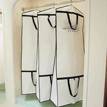  Wedding dress dust cover Extended dress Hanfu dust bag coat cover transparent clothes cover storage bag large tail