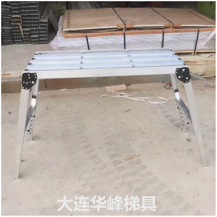 Customized aluminum alloy scaling-type folding staircase platform staircase with foot engineering ladder safety ladder