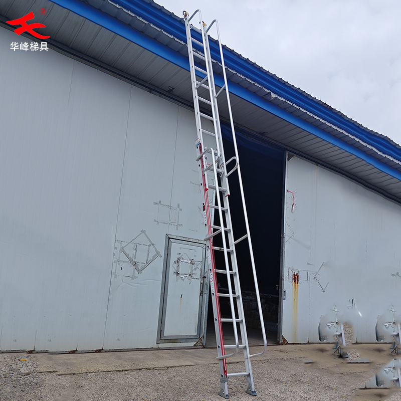 Thickened Aluminum Alloy Telescopic Ladder with Safety Handrails, Engineering Ladder, Lifting Ladder, Straight Ladder, Climbing Ladder, Attic Staircase