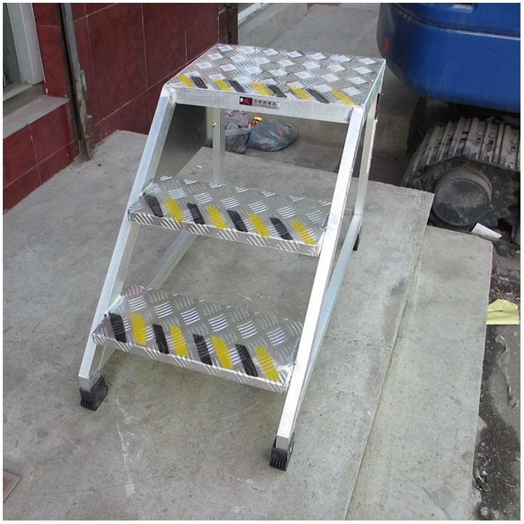 Dalian Huafeng custom aluminum alloy three-four-five-step ladder step ladder work ladder bench ladder industrial pedal ladder