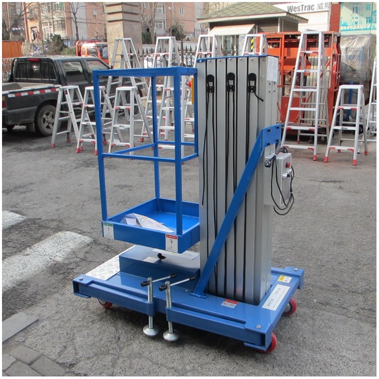 Electric hydraulic lift platform ladder mobile aluminum alloy lift 6 8 10m high-altitude work lift