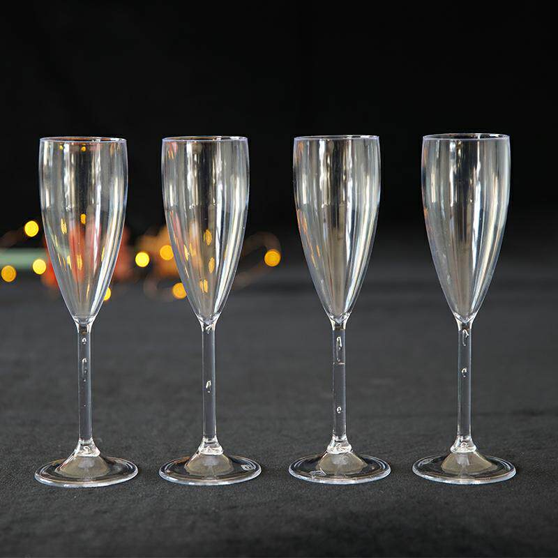 High Foot Cup Acrylic Champagne Cup Plastic Red Wine Cup Picnic Wine Glass White Landy Cup Wedding Celebration Cup Wine To Cup