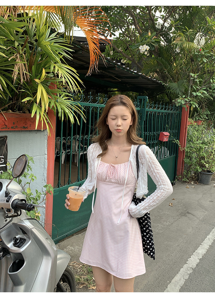 Tuuuh тонкий вязаный кардиган женский летний ажурный полупрозрачный короткий топ