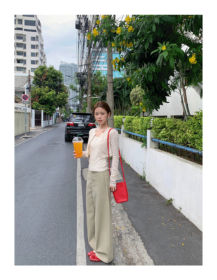 Tuuuh комплект из двух предметов: кардиган с длинными рукавами и топ без рукавов с круглым вырезом, кремовый цвет с мелким цветочным принтом для девушек