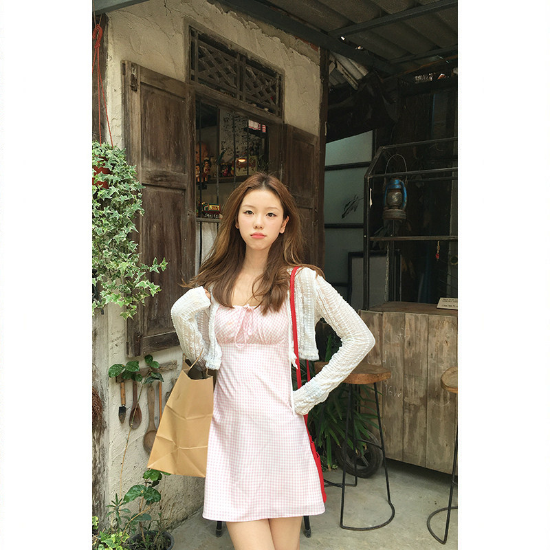 Tuuuh тонкий вязаный кардиган женский летний ажурный полупрозрачный короткий топ