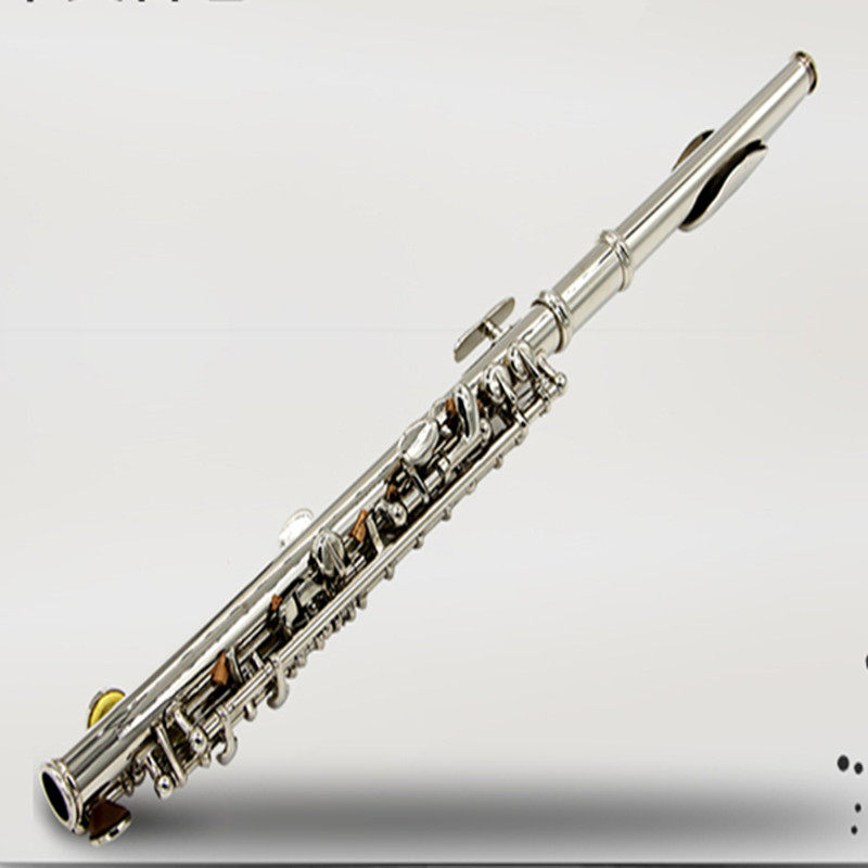 New Treasure Piccolo Instrument Silver Brass Piccolo Beginner with Silver Flute Gift Bag Screwdriver