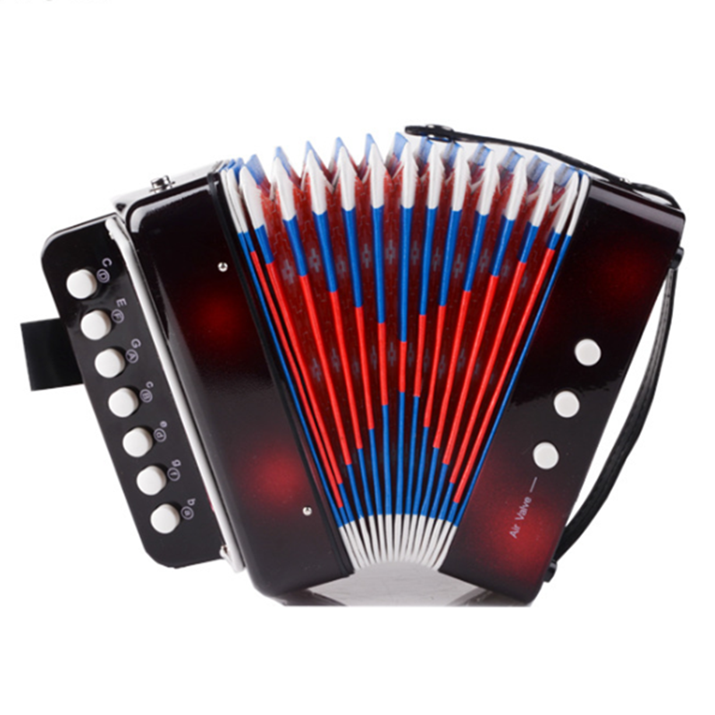 Children's accordion Beginner parent-child toy boy girl early education piano 7 keys 2 bass mini accordion musical instrument