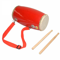 Waist drum 12cm cowhide Performance Musical instrument kindergarten children Primary School students dance performance Yangko solid wood waist ancient men and women