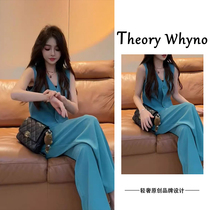 THEORY WHYNO light luxury this years popular sleeveless professional vest suit wide-leg pants two-piece suit womens summer clothing
