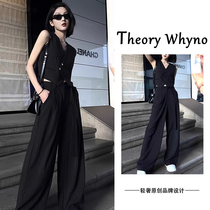 THEORY WHYNO light luxury professional vest suit suit womens high-end light mature style sleeveless suit two-piece set
