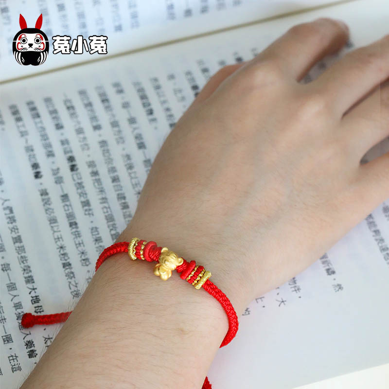 Rabbit 999 Hard Gold Zodiac Signs of the Horoscope Horoscope of the Constellation, The National Wind Red Rope 2022 This Life Rope