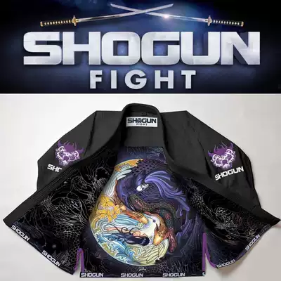 Shogun Tao premium Shogun Yin and Yang series Black Brazilian Jiu-jitsu dojo suit