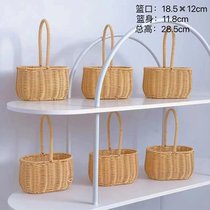 Dongfangjia retro pastoral style hand-woven flower baskets hand-woven flower baskets and fruit basket set packages