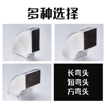 201 stainless steel 90-degree square elbow 15 square -100 square angle welded turning head square pipe iron square pipe elbow