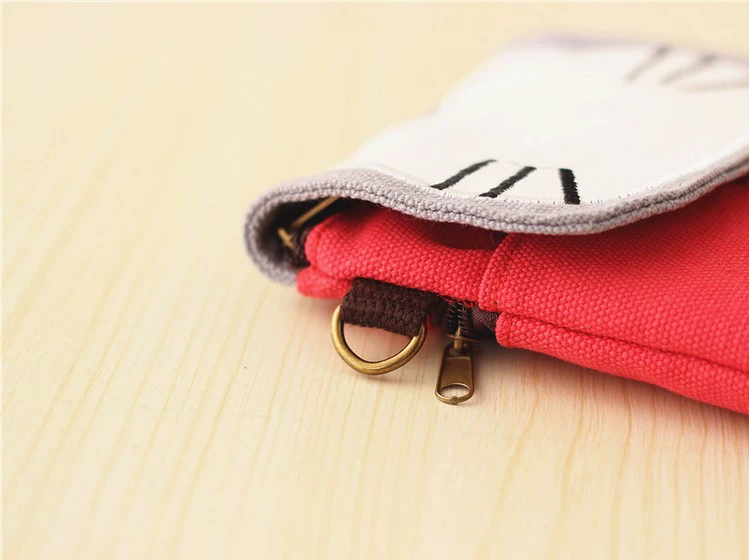 Túi nhỏ dọc nữ Túi xách điện thoại di động 6 inch Túi vải mới treo cổ ví học sinh mini túi điện thoại