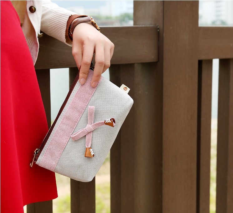 Tri-color patch Mori bag nữ đeo chéo chéo tay áo thời trang vải mini ví nhỏ 挎 đóng gói túi điện thoại di động túi đựng điện thoại đeo hông