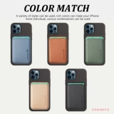 Уборка углеродного волокна с магнитным кружком Apple 15Pro сумка для карты Magsafe Sticker кожа монета 14 магнитная крышка шнурки