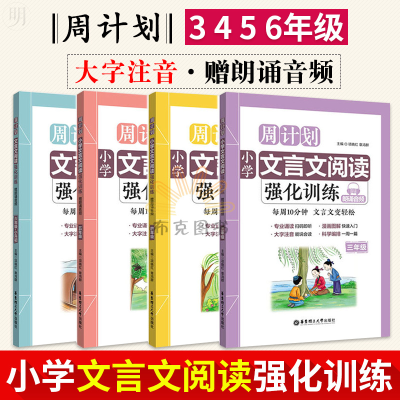 文言文阅读强化训练三四五六年级小升初小学文言文阅读强化训练小学教辅语文基础阅读训练文言文阅读小学语文课外阅读训练知识大全