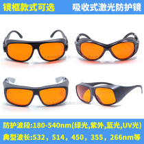 248nm266nm355nm532nm laser protective glasses can block green light ultraviolet light and blue light goggles