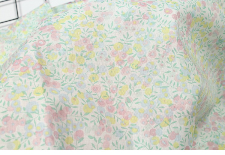 Mùa hè phần mỏng Mục vụ hoa nhỏ đồng bằng vải cotton Cotton vải mềm vải tự làm - Vải vải tự làm các loại vải thun