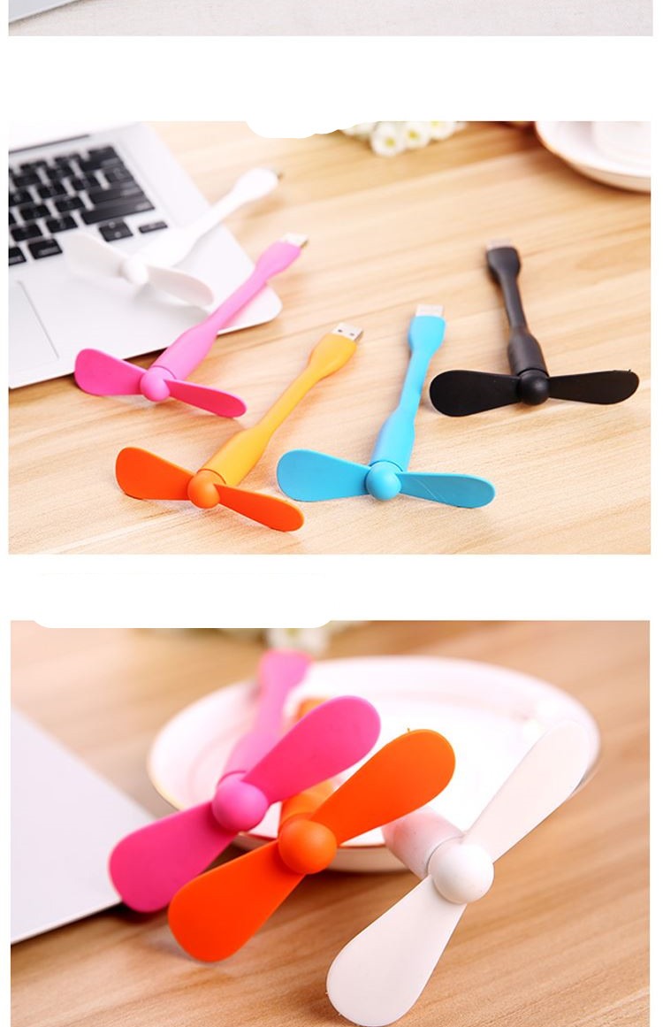 Quạt nhỏ USB Quạt điện mini hình con rắn có mang sạc kho báu máy tính xách tay quạt điện - USB Aaccessories dây sạc micro usb