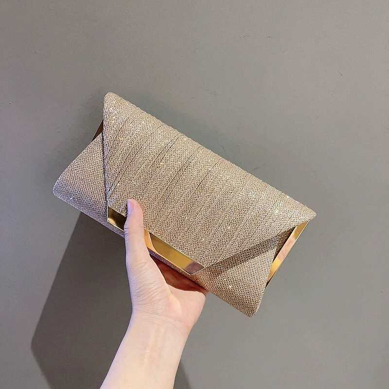 2024 New Product Socialite Princess Bag Simple Shoulder Bag Casual European and American Fashion Evening Crossbody Bag Envelope Clutch Bag 2024 New Product Socialite Princess Bag Simple Shoulder Bag Casual European and American Fashion Evening Crossbody Bag Envelope Clutch Bag