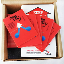 American TipnTell anti-dumping sticker herringbone anti-dumping label tilted display label logistics monitoring label