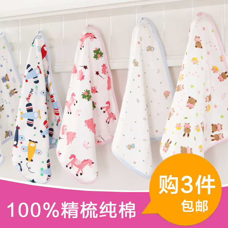 Baby double cotton small square towel saliva towel nursing towel children baby cotton face towel sweat towel pillow towel