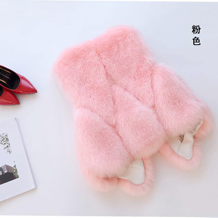 Fox lông cỏ mùa đông mới lông mỏng vest dày giọt nước nhung ngắn vest áo lông nam
